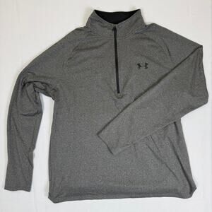 Under Armour ColdGear ¼-Zip Gray Pullover – Size Large